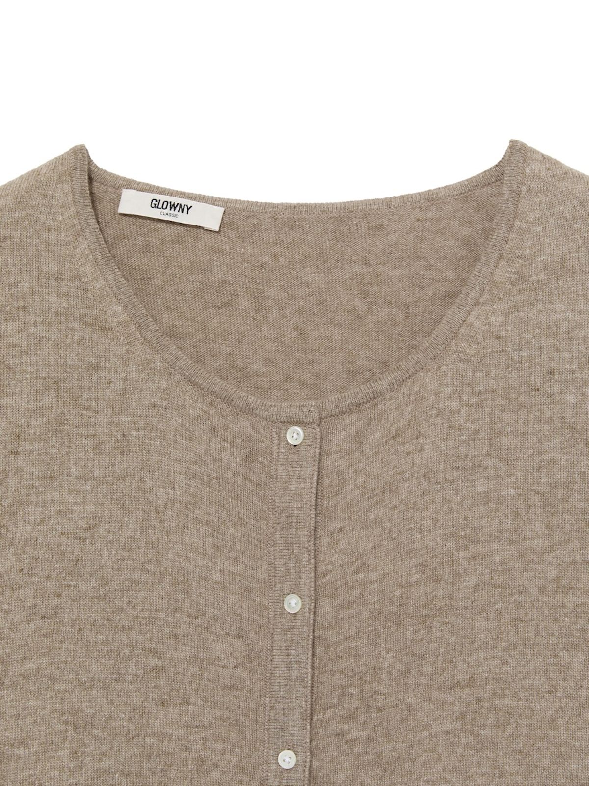 글로니(GLOWNY) G CLASSIC LOOSE FIT CARDIGAN (OATMEAL BEIGE)