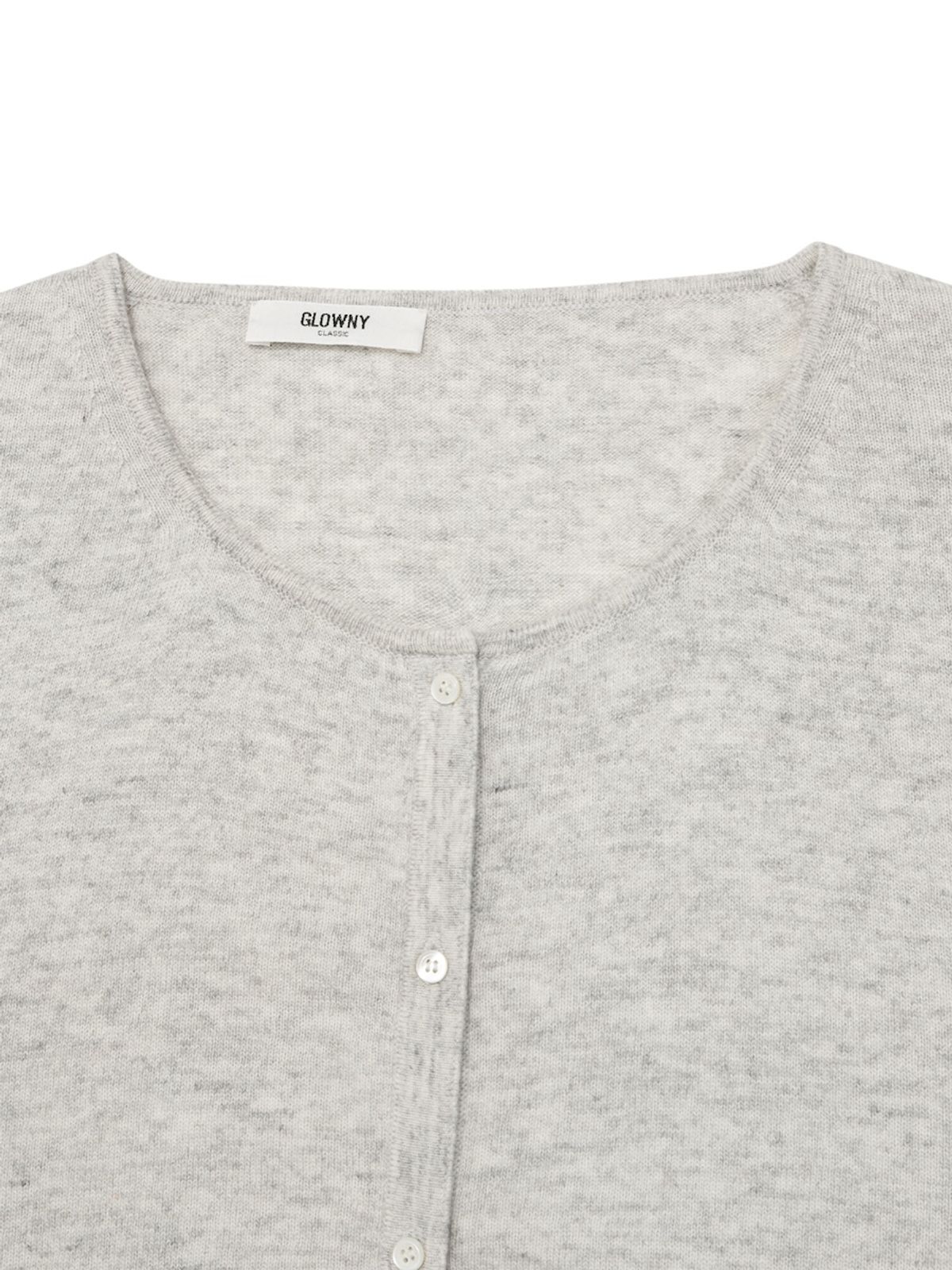 글로니(GLOWNY) G CLASSIC LOOSE FIT CARDIGAN (GRAY)