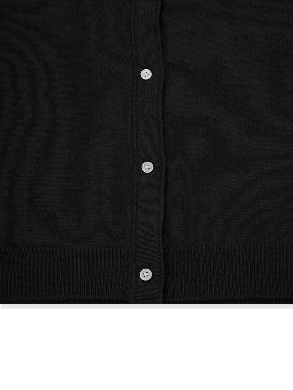 글로니(GLOWNY) G CLASSIC LOOSE FIT CARDIGAN (BLACK)