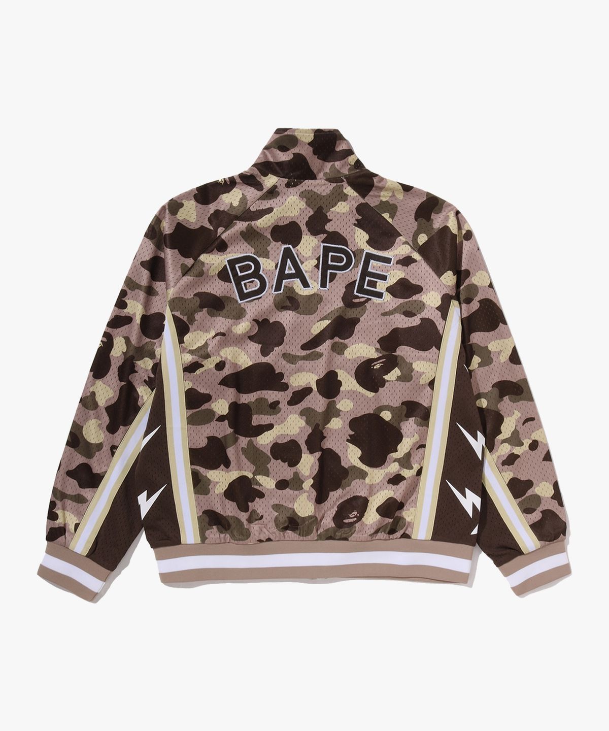 베이프(BAPE) 컬러 카모 메쉬 릴렉스드 핏 트랙 자켓(M) BROWN