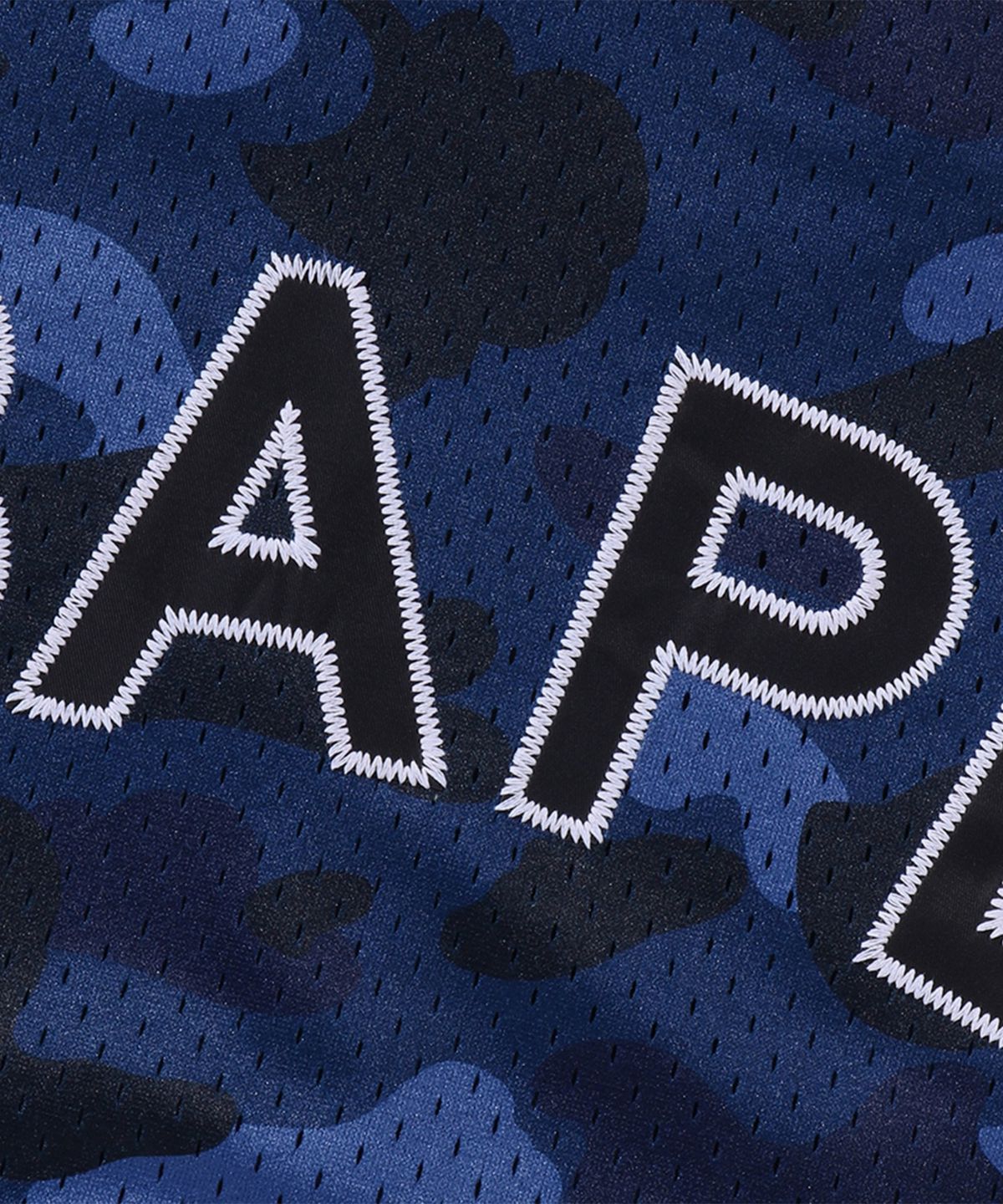 베이프(BAPE) 컬러 카모 메쉬 릴렉스드 핏 트랙 자켓(M) NAVY
