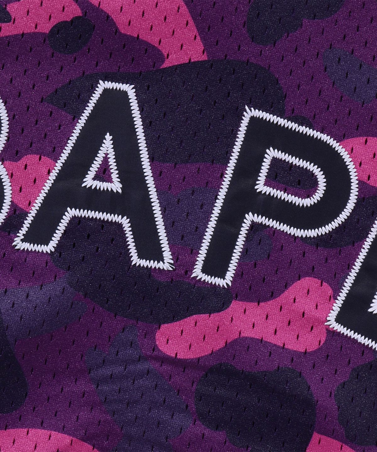 베이프(BAPE) 컬러 카모 메쉬 릴렉스드 핏 트랙 자켓(M) PURPLE