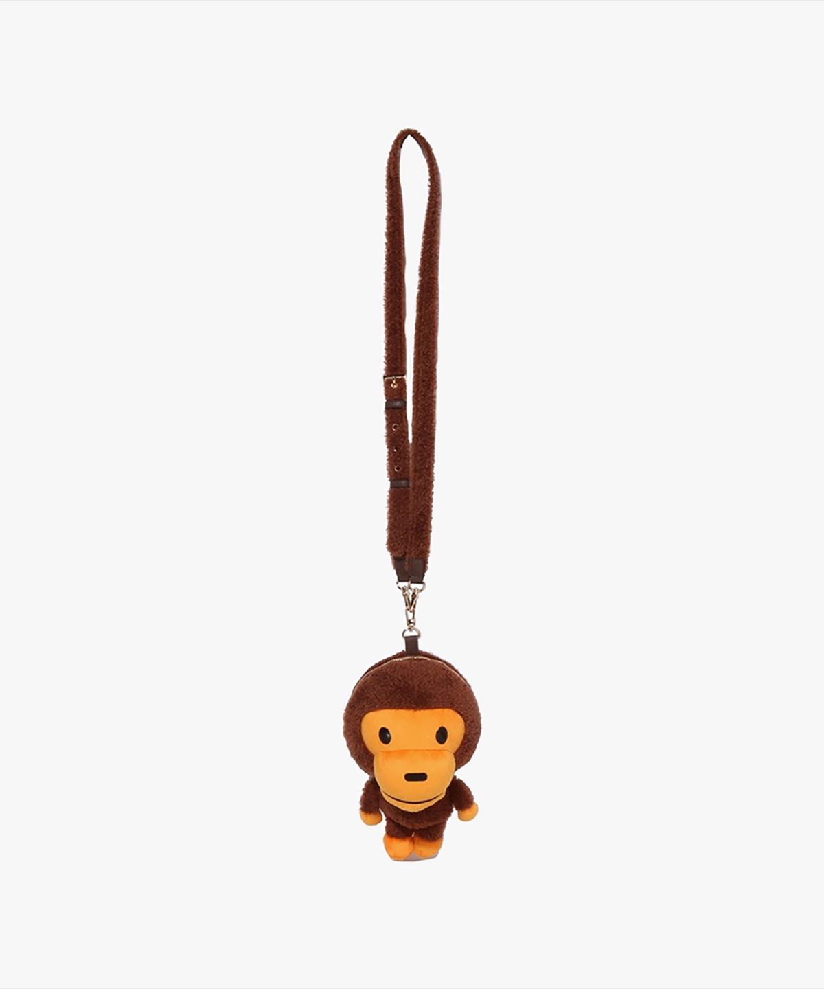 베이프(BAPE) 베이비 마일로 플러쉬 돌 백 BROWN