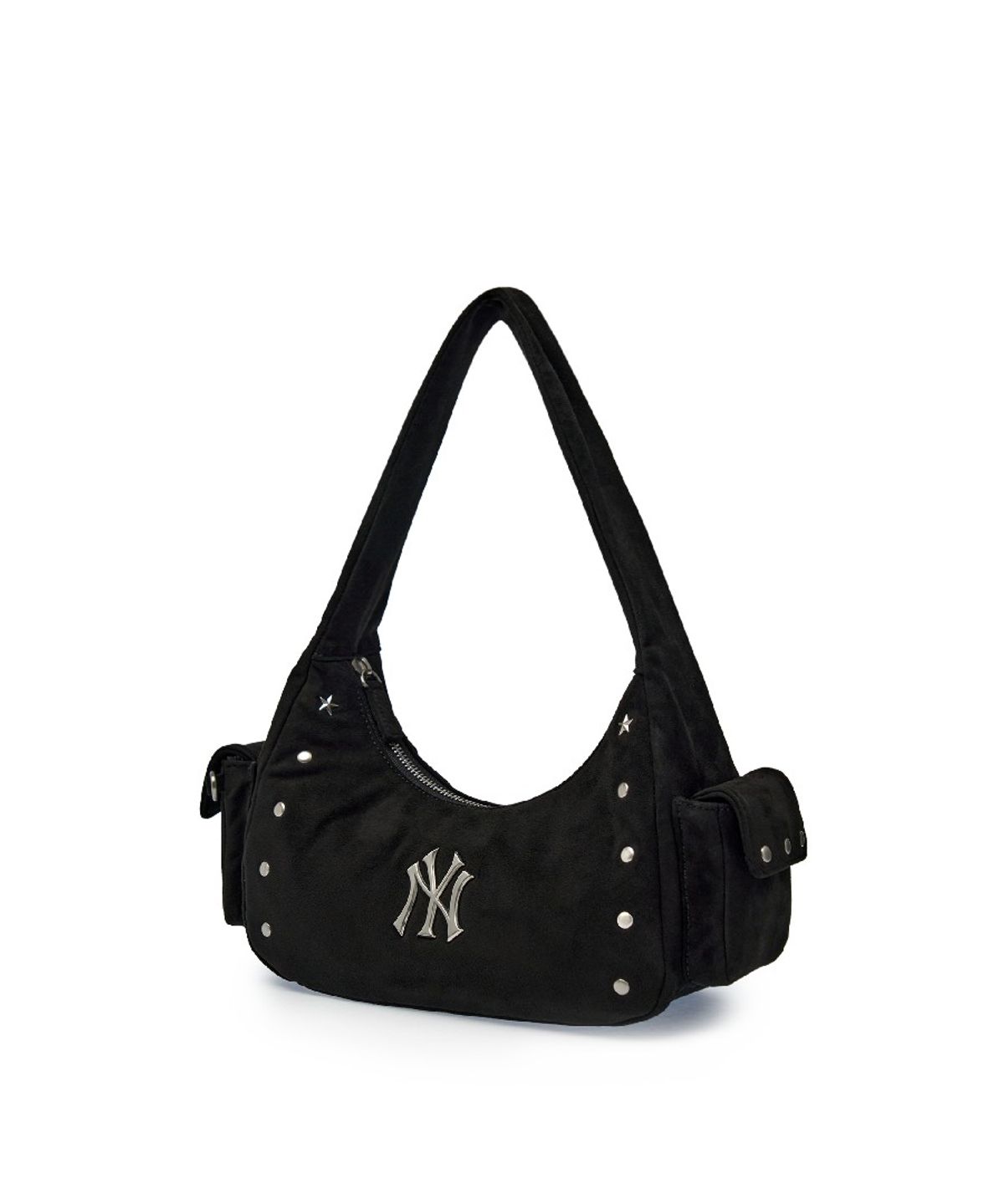 엠엘비(MLB) 빈티지 스트릿 스터드 호보백 NY (Black)