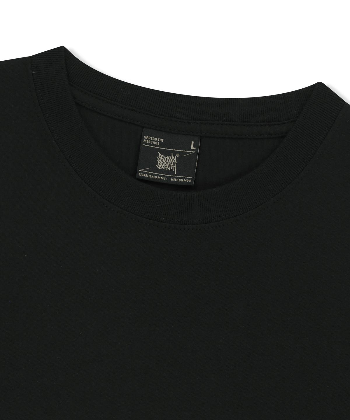 브라운브레스(BROWNBREATH) BB 20TH VIBE GRAPHIC TEE - BLACK
