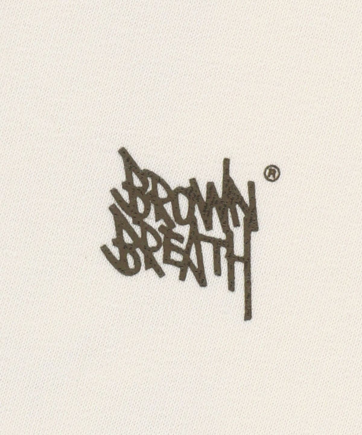 브라운브레스(BROWNBREATH) BB 20TH MESSAGE TAG LONGSLEEVE - CREAM