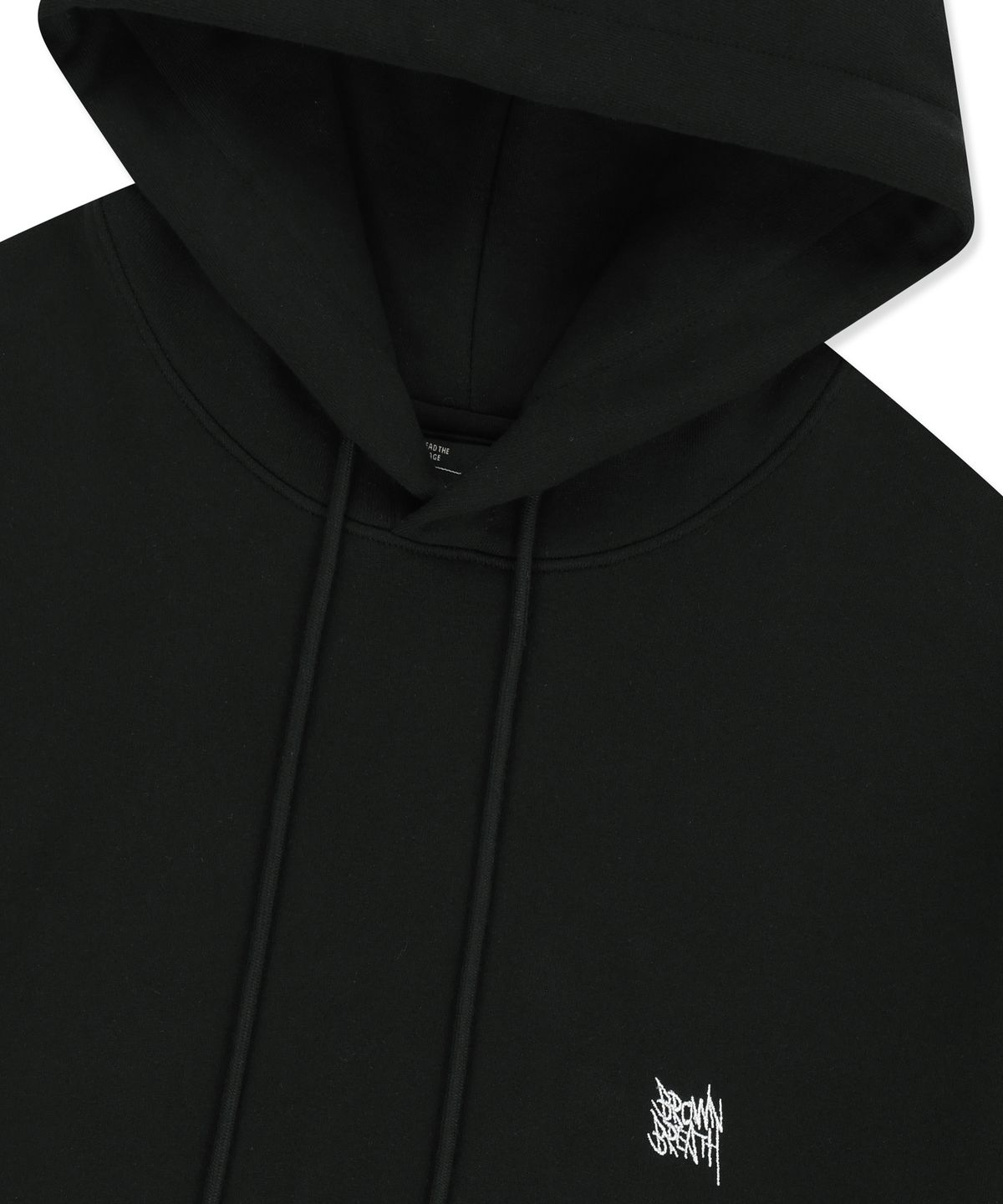 브라운브레스(BROWNBREATH) BB 20TH DOODLE TAG HOODIE - BLACK