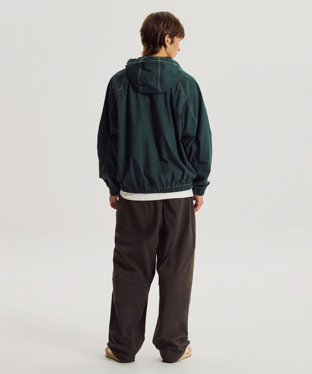 뉴발란스(NEW BALANCE) NBNAG31853 / UNI 모닝레이브 워시드 후디드 자켓 (HUNTER)
