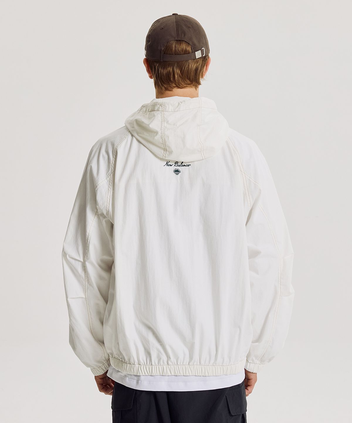 뉴발란스(NEW BALANCE) NBNAG31853 / UNI 모닝레이브 워시드 후디드 자켓 (IVORY)