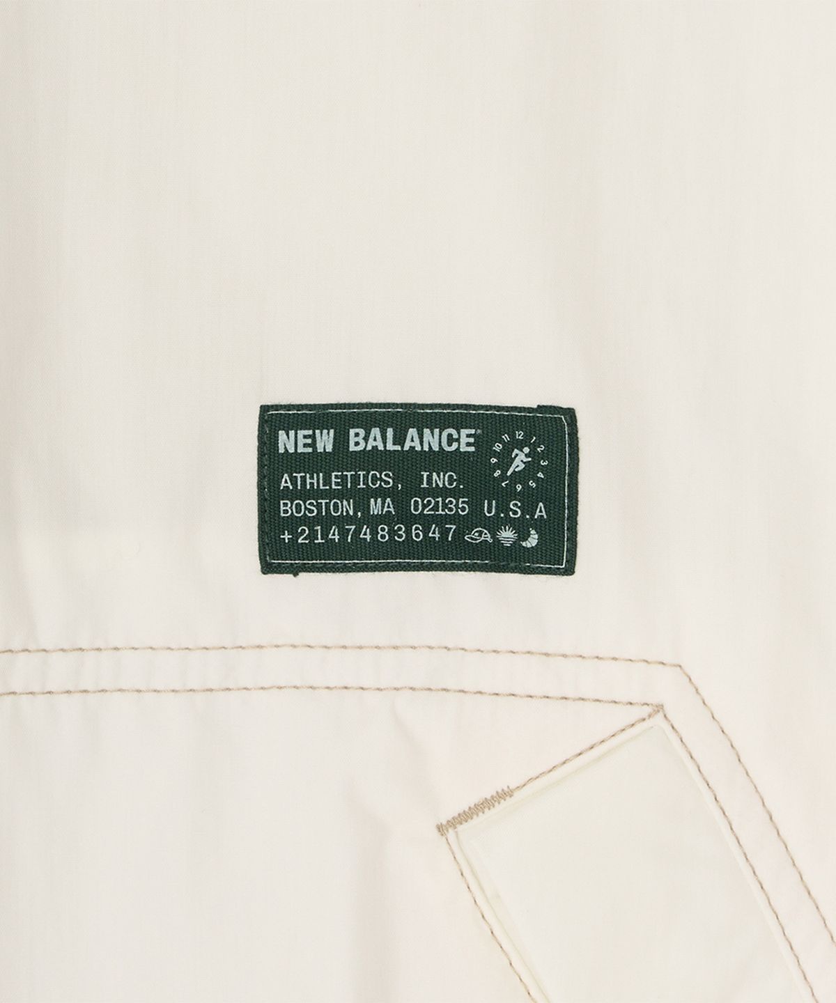 뉴발란스(NEW BALANCE) NBNAG31853 / UNI 모닝레이브 워시드 후디드 자켓 (IVORY)