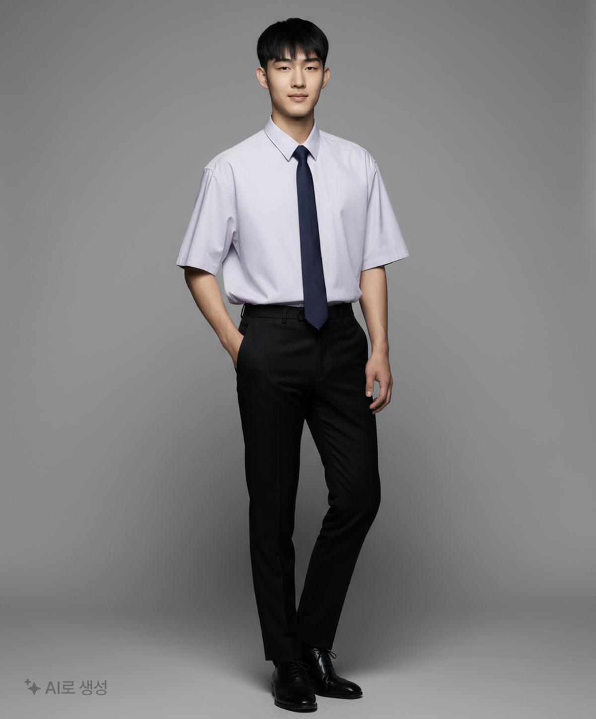세컨모놀로그(SECONDMONO) (TIE SET)Side Slit Oversized Cotton Half Shirt [8 color]_SESH009 S