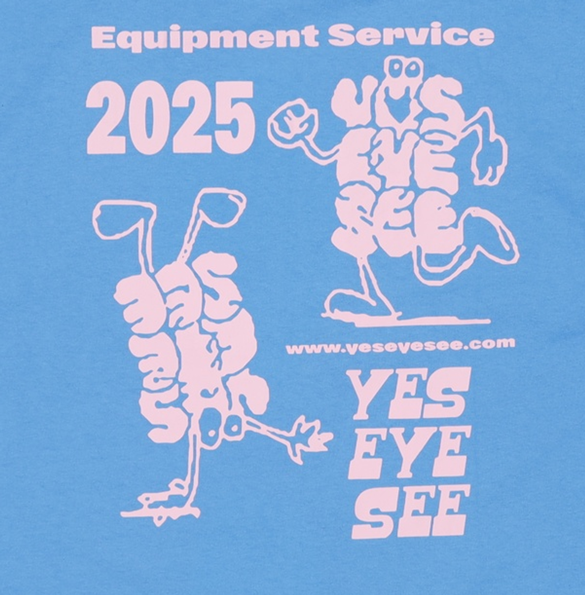 예스아이씨(YESEYESEE) Alive Logo Tee Sky Blue L