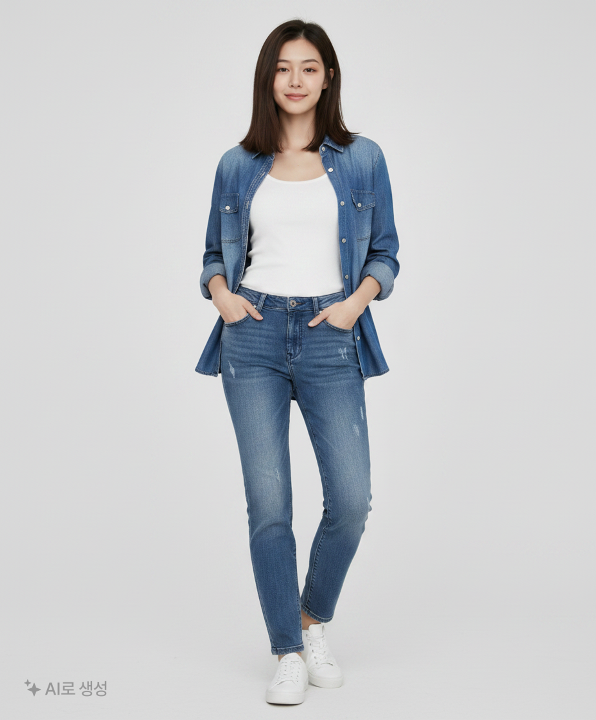 타임(Time) 청/데님 팬츠 67