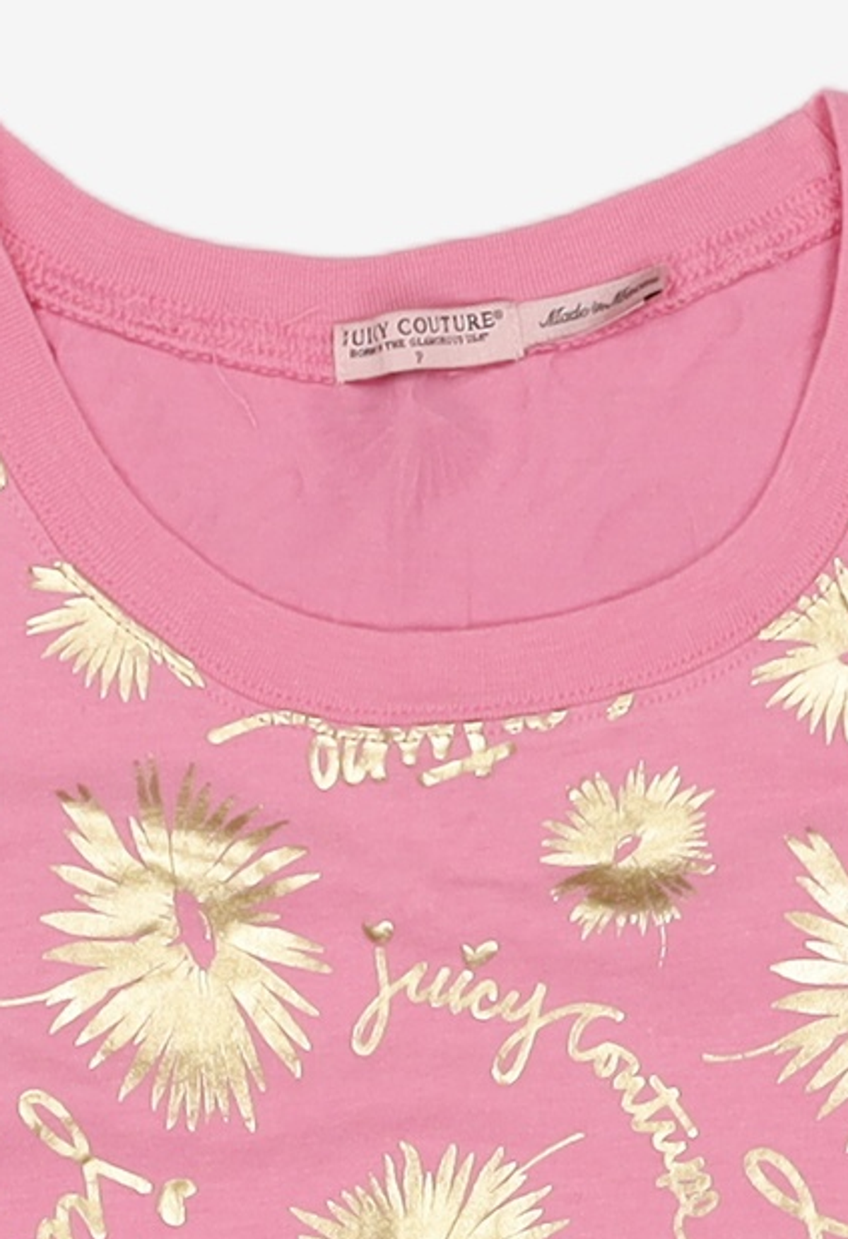 쥬시 꾸뛰르(JUICY COUTURE) 반소매 티셔츠 XS