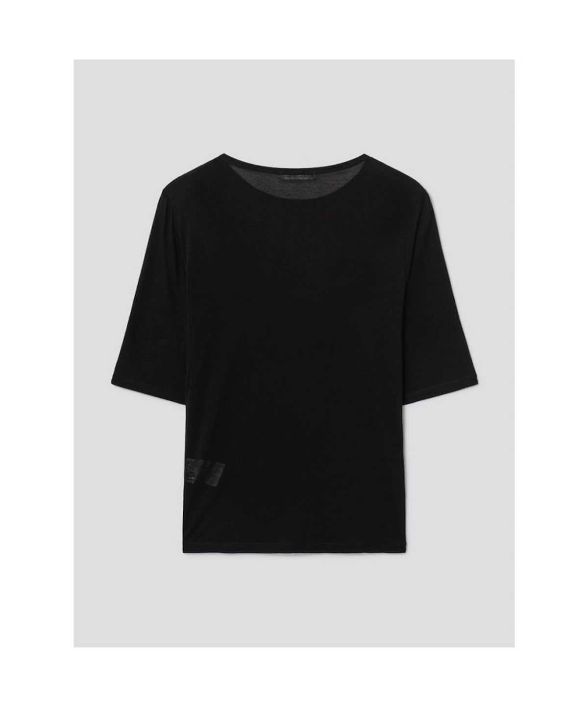 디애퍼처(THE APERTURE) Sheer Fitted Top  Black (TA6742A065)