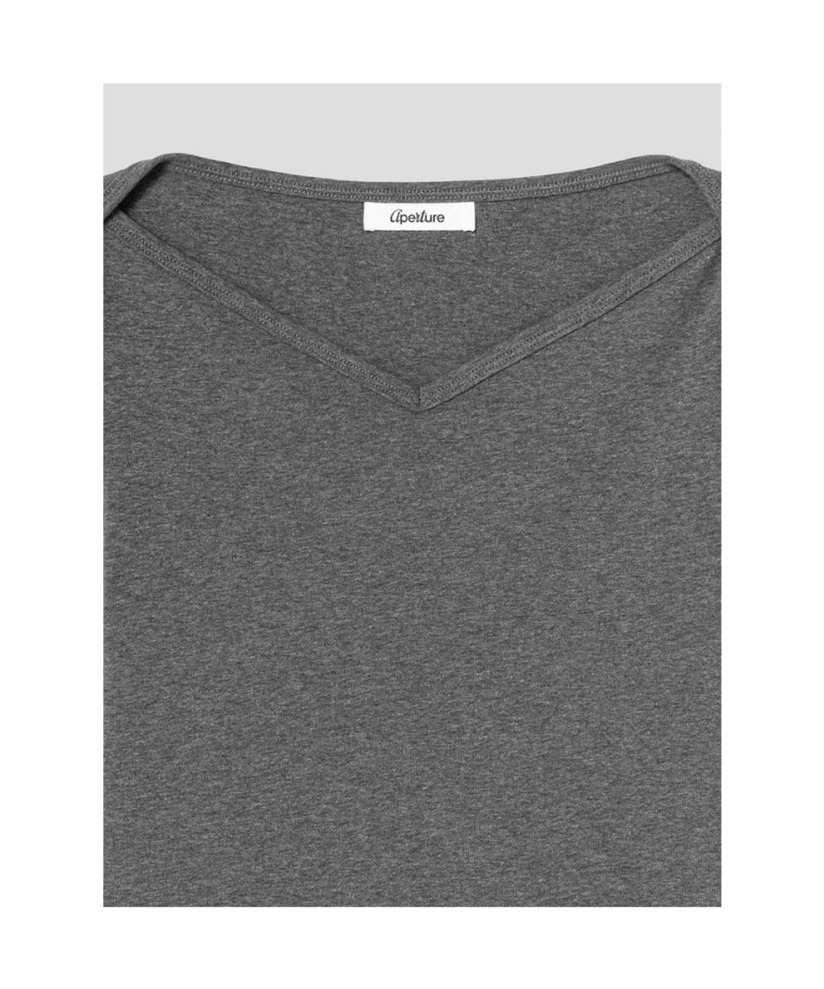 디애퍼처(THE APERTURE) Senago VNeck Top  Ash (TA6742A114)