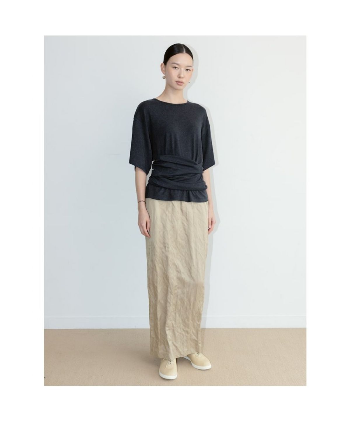 디애퍼처(THE APERTURE) Josh Layered Top  Ash (TA6742A134)