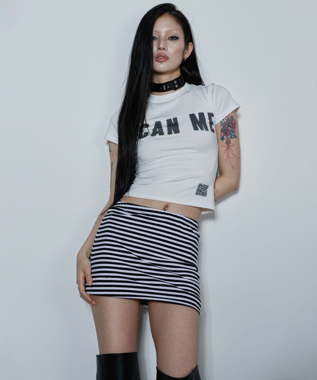 티미드프리크(TIMID FREAK) Scan Me Top White