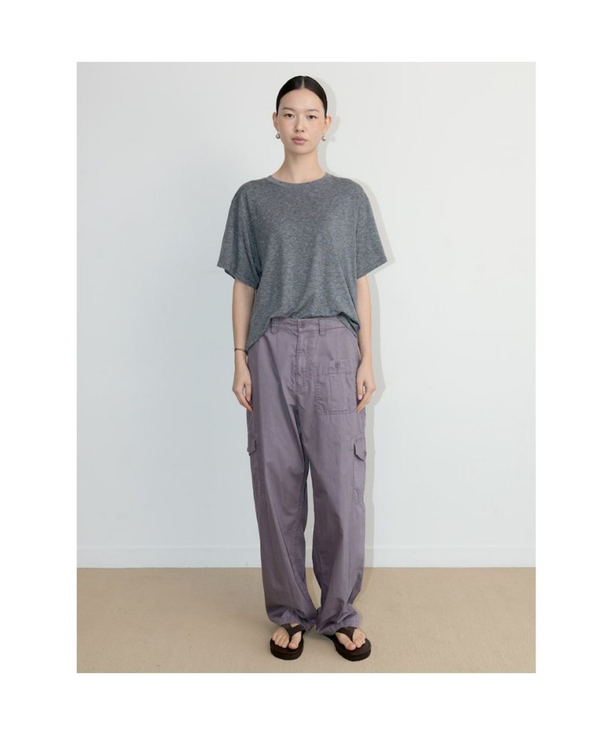 디애퍼처(THE APERTURE) Over Josh TShirt  Grey (TA6742A143)