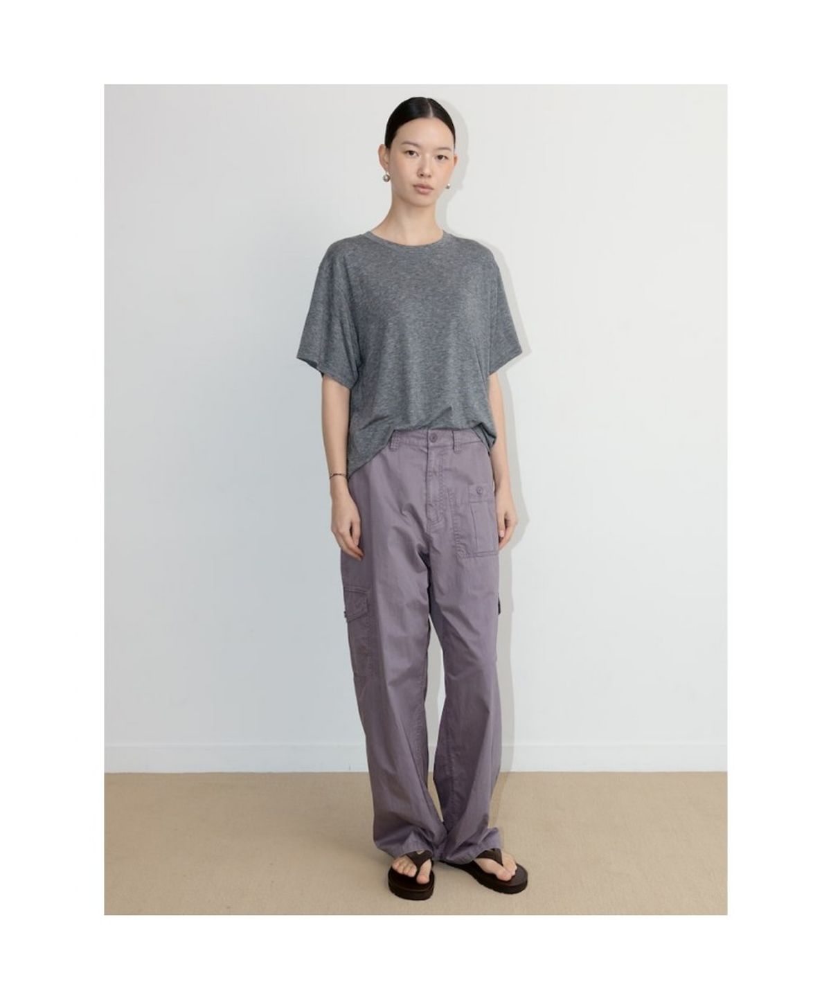 디애퍼처(THE APERTURE) Over Josh TShirt  Grey (TA6742A143)