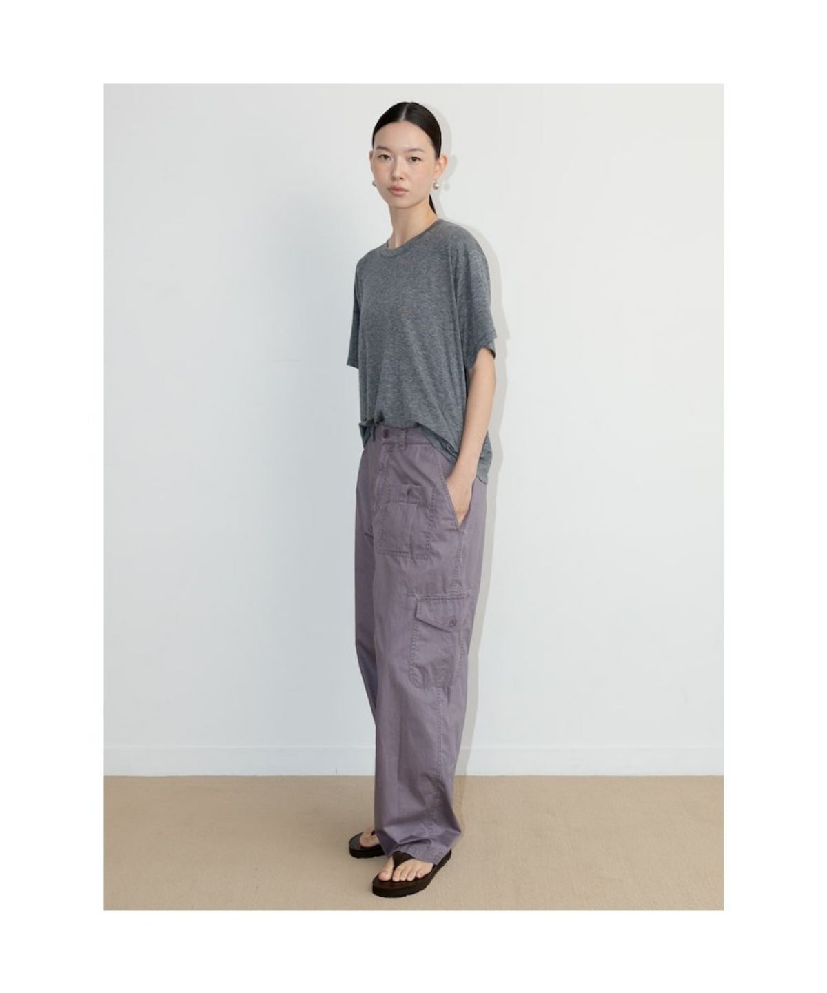 디애퍼처(THE APERTURE) Over Josh TShirt  Grey (TA6742A143)