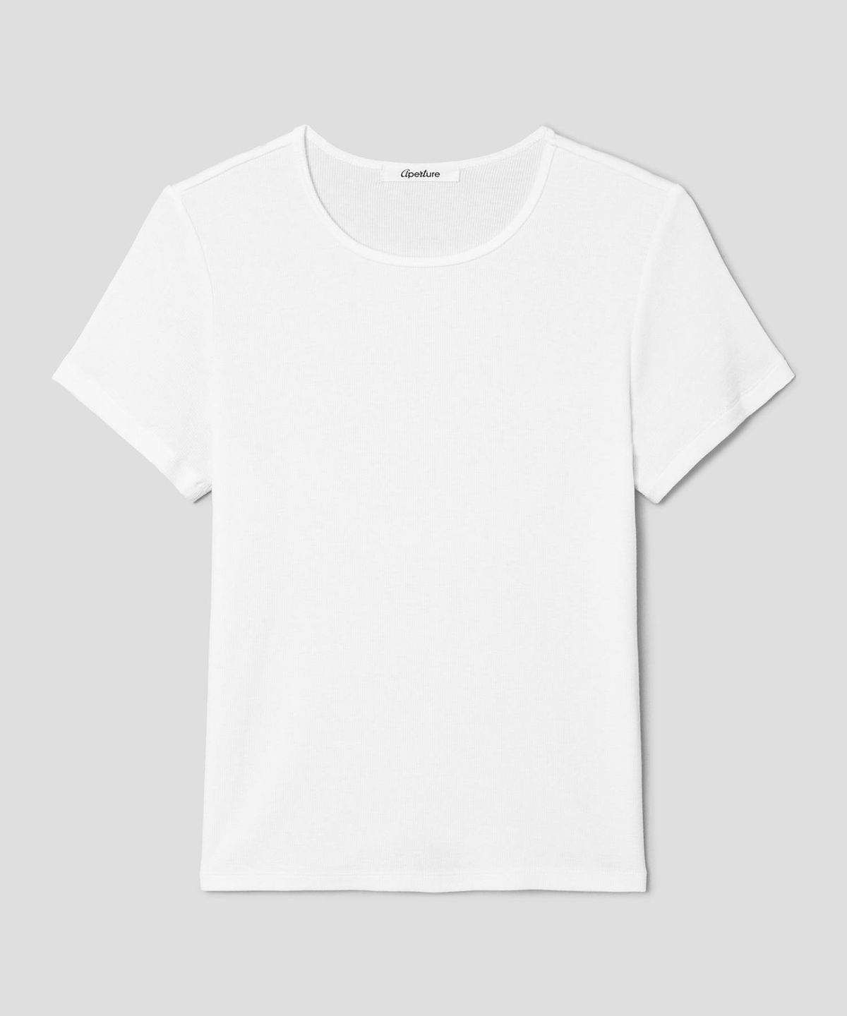 디애퍼처(THE APERTURE) Fresco Ribbed Top  White (TA6742A151)
