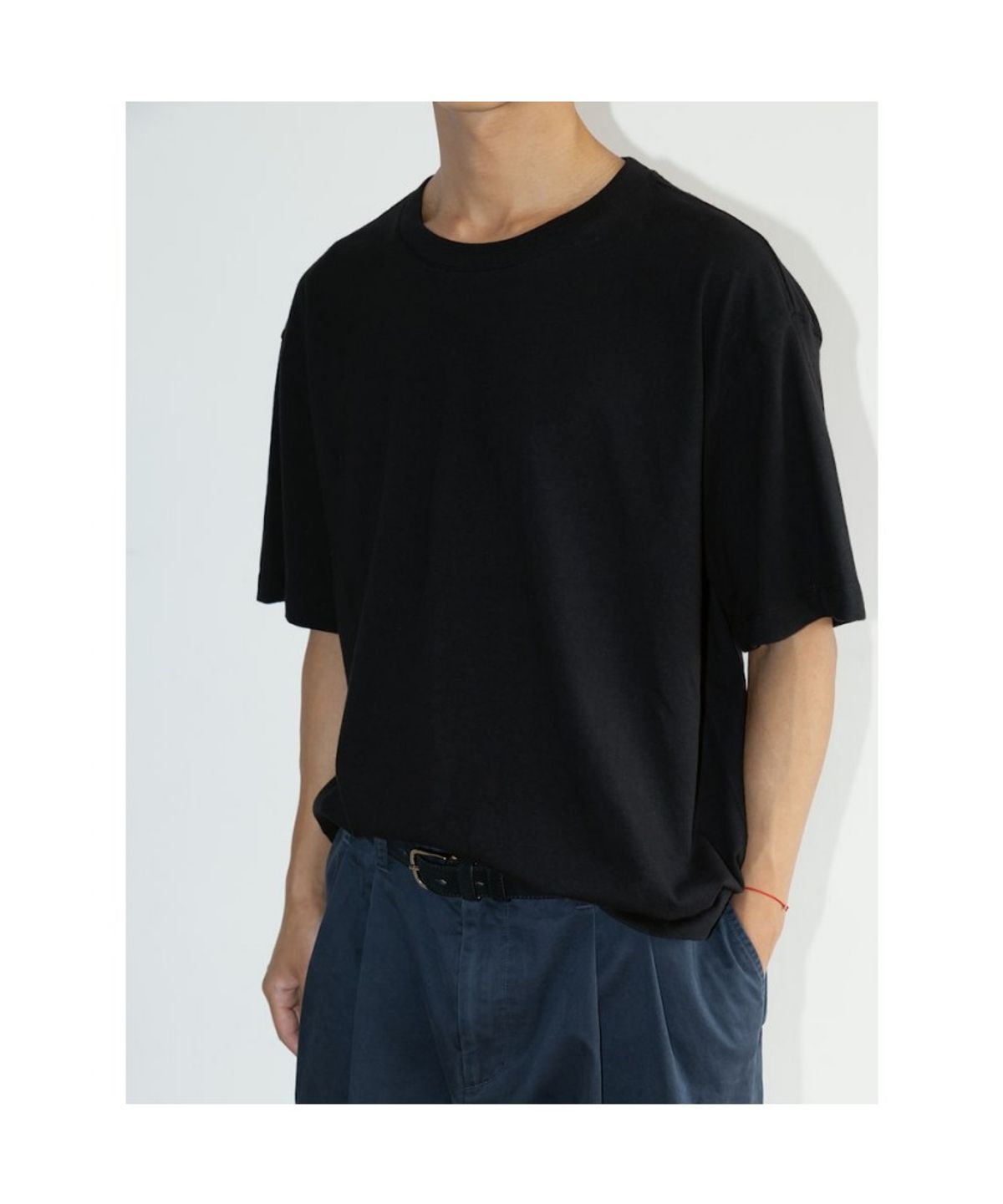 디애퍼처(THE APERTURE) [Unisex] Cotton Crop TShirt  Black (TA6742U045)