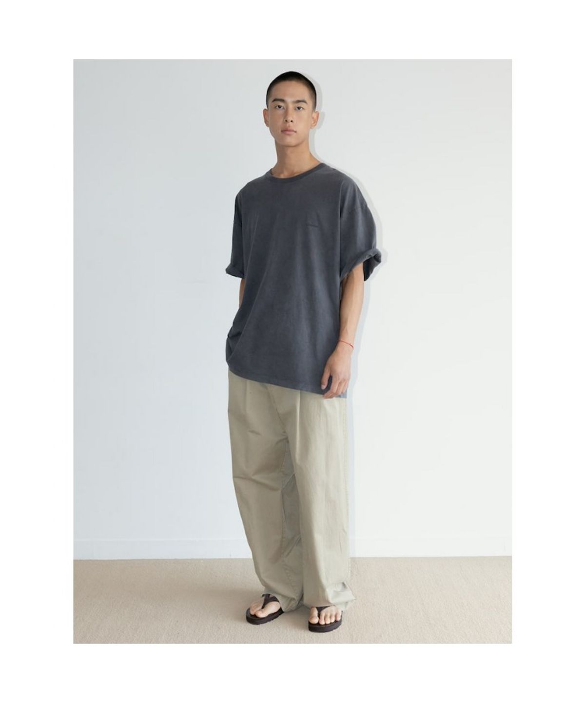 디애퍼처(THE APERTURE) [Unisex] Aperture Logo Dyeing TShirt  Ash (TA6742U034)
