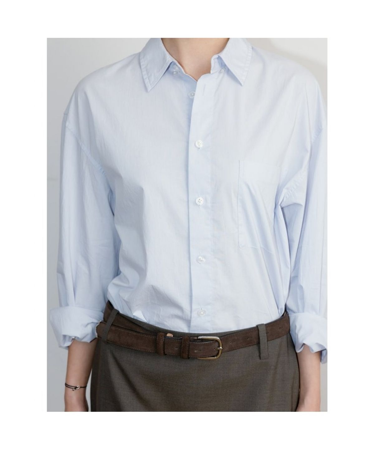 디애퍼처(THE APERTURE) Aperture Classic Shirt  Sky Blue (TA6764A02Q)