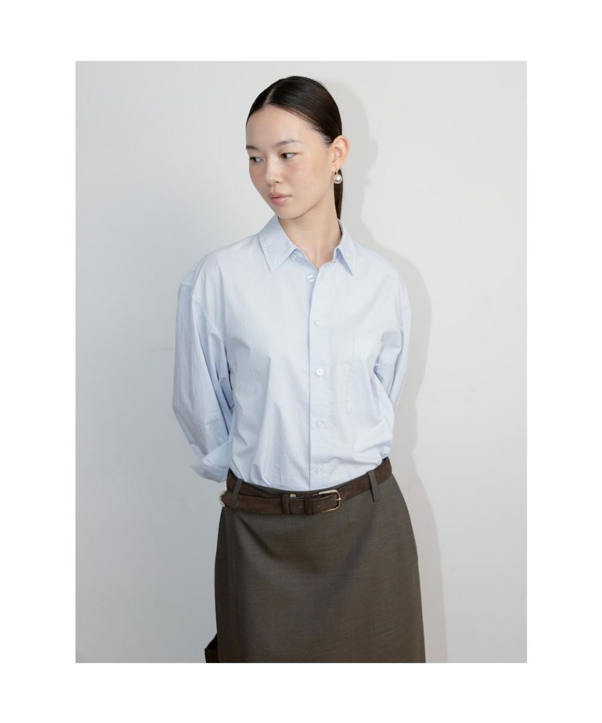 디애퍼처(THE APERTURE) Aperture Classic Shirt  Sky Blue (TA6764A02Q)