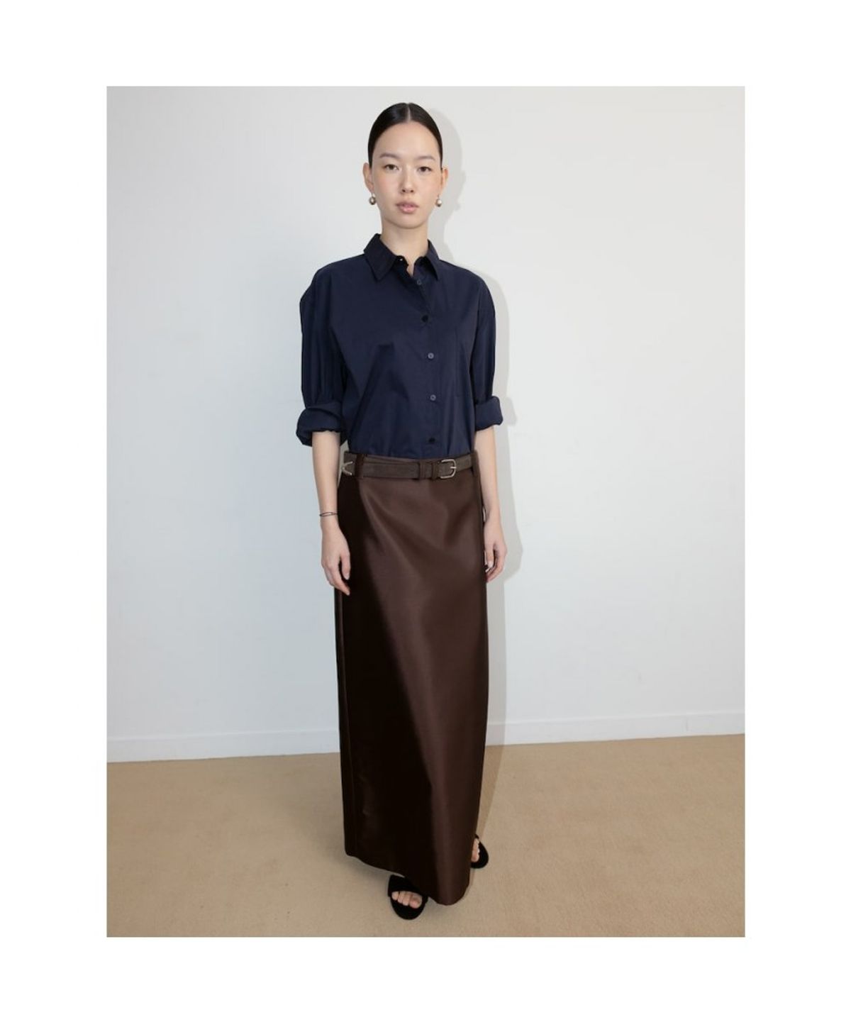 디애퍼처(THE APERTURE) Aperture Classic Shirt  Navy (TA6764A02R)