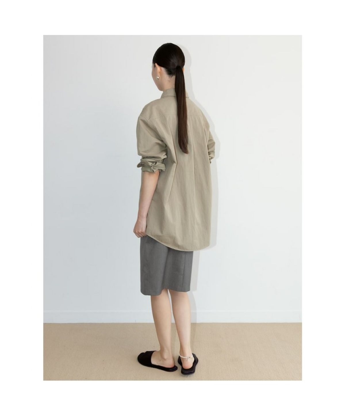 디애퍼처(THE APERTURE) Murphy Cotton Shirt  Beige (TA6764A03A)