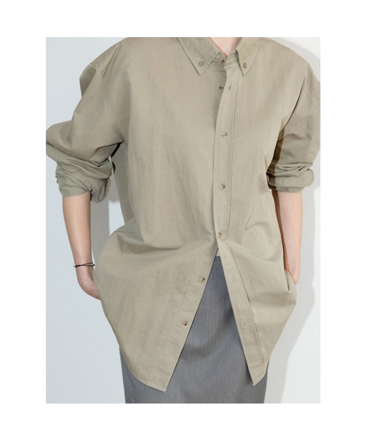 디애퍼처(THE APERTURE) Murphy Cotton Shirt  Beige (TA6764A03A)