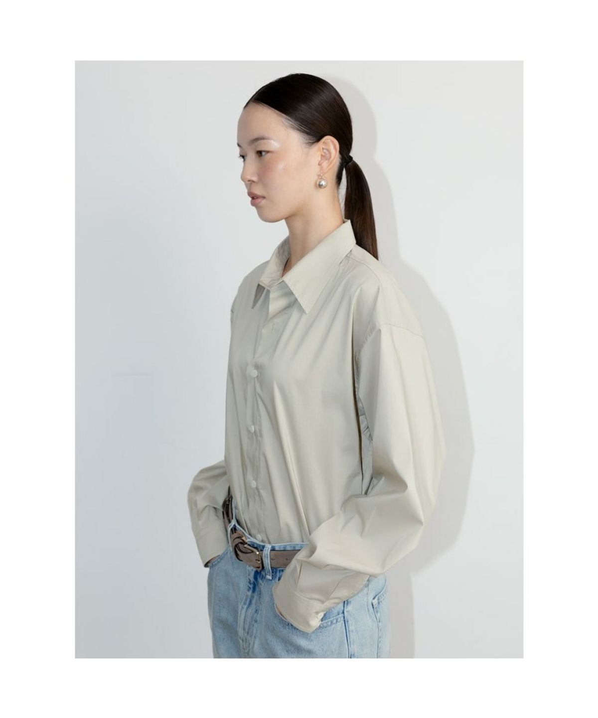 디애퍼처(THE APERTURE) [Unisex] Aperture Classic Shirt  Beige (TA6764U01A)