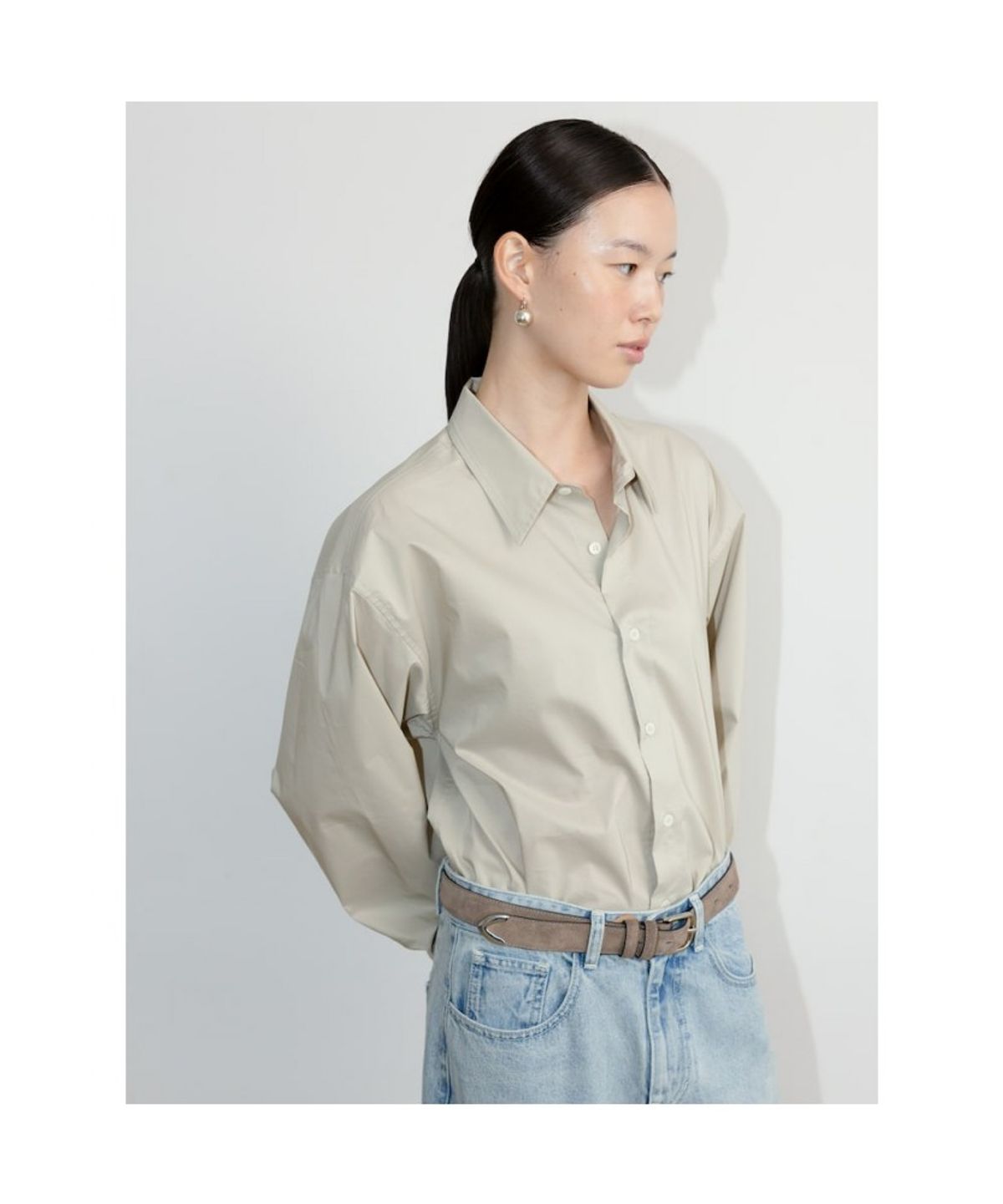 디애퍼처(THE APERTURE) [Unisex] Aperture Classic Shirt  Beige (TA6764U01A)