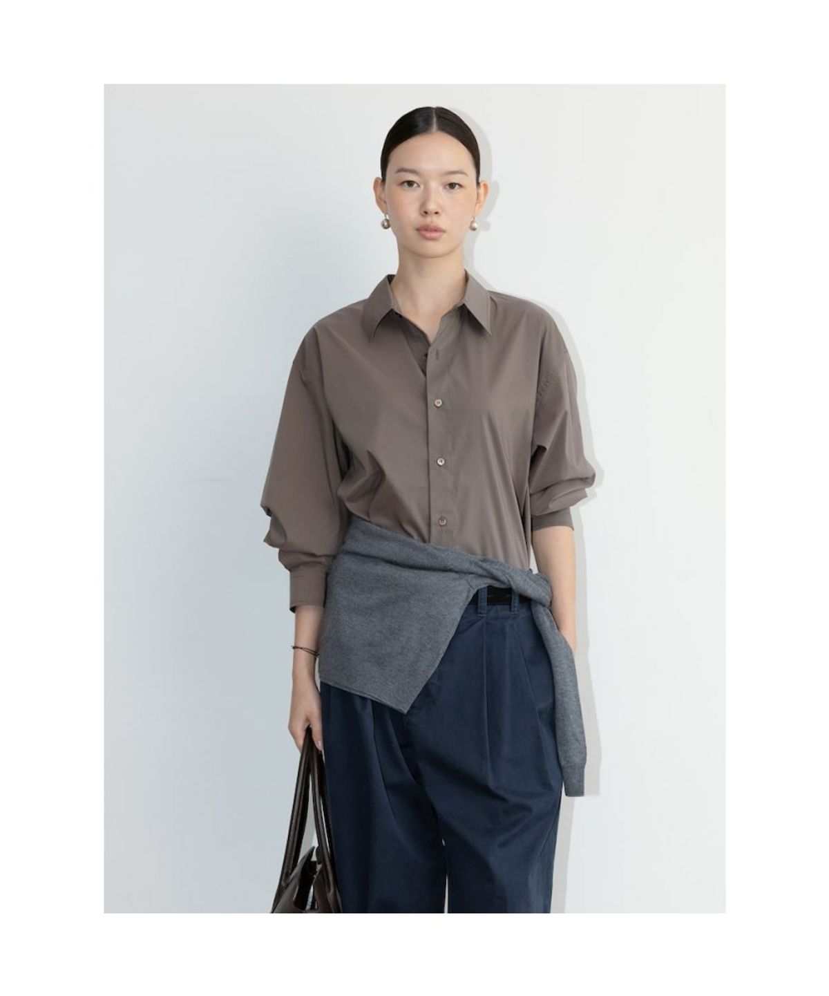 디애퍼처(THE APERTURE) [Unisex] Aperture Classic Shirt  Brown (TA6764U01D)