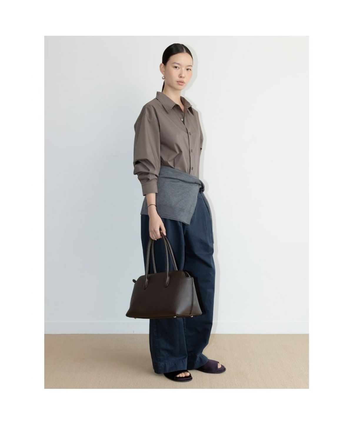 디애퍼처(THE APERTURE) [Unisex] Aperture Classic Shirt  Brown (TA6764U01D)