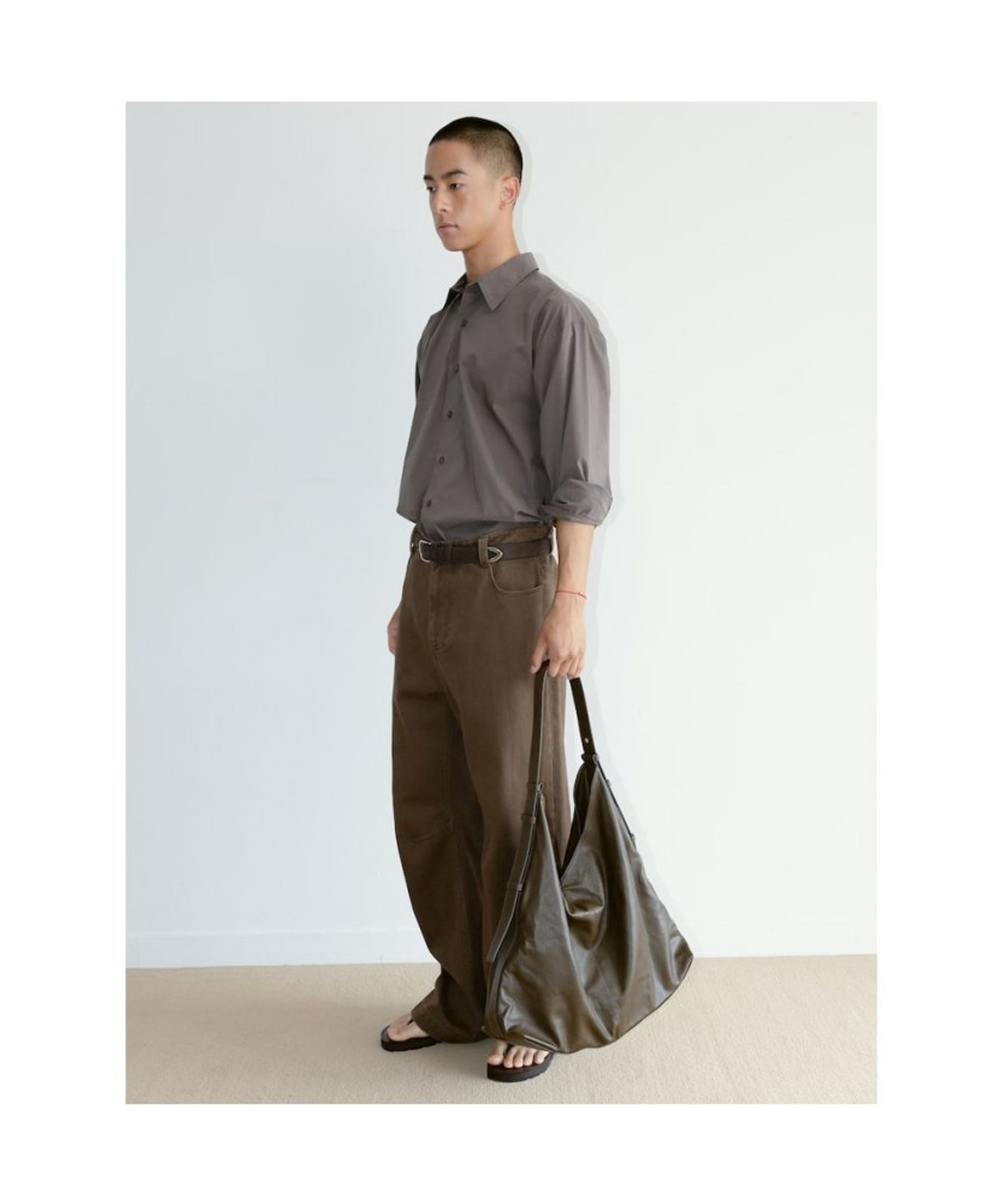 디애퍼처(THE APERTURE) [Unisex] Aperture Classic Shirt  Brown (TA6764U01D)