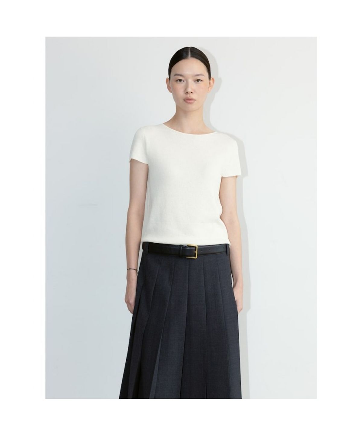 디애퍼처(THE APERTURE) Cambio Knit Top  Ivory (TA6751A040)