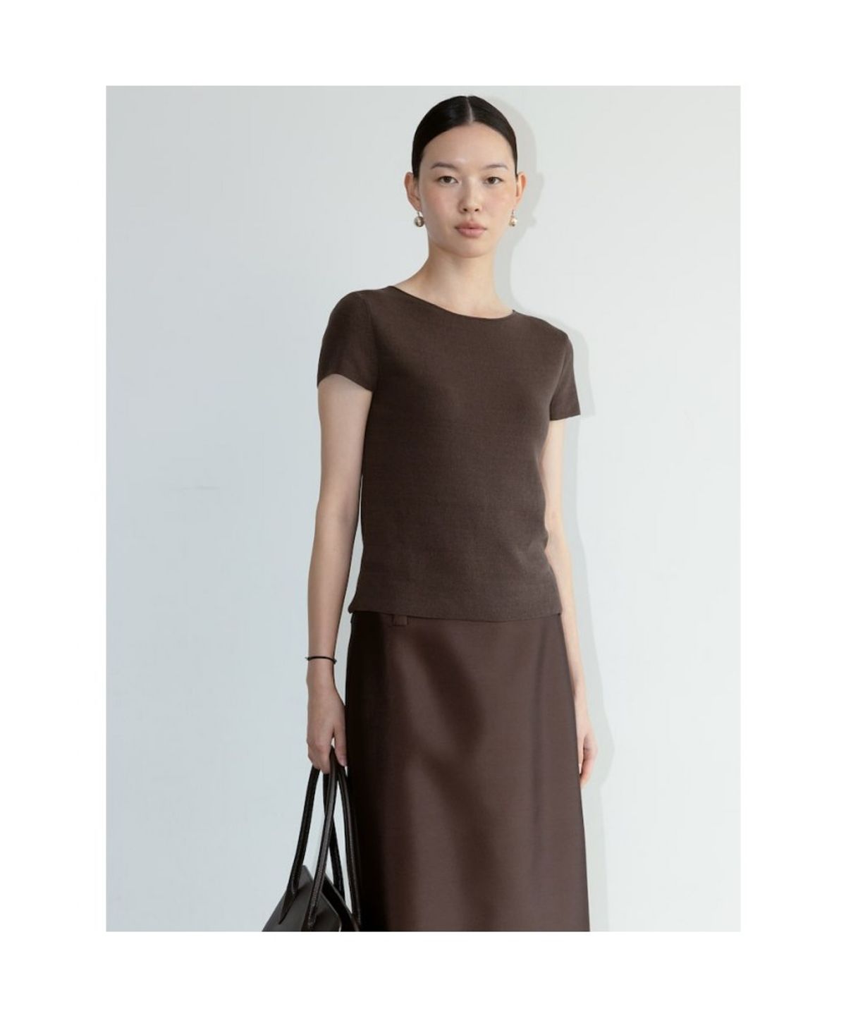 디애퍼처(THE APERTURE) Cambio Knit Top  Brown (TA6751A04D)