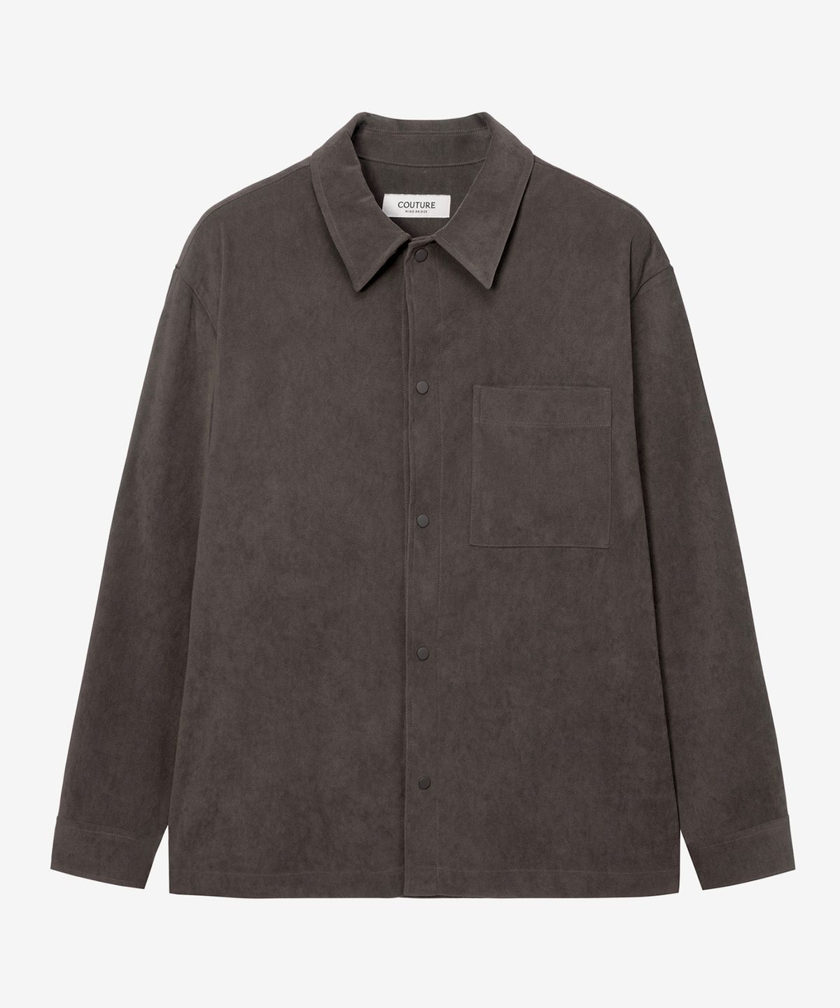 마인드브릿지(MINDBRIDGE) [COUTURE]스웨이드 세미 오버핏 셔츠형 자켓 - 2color