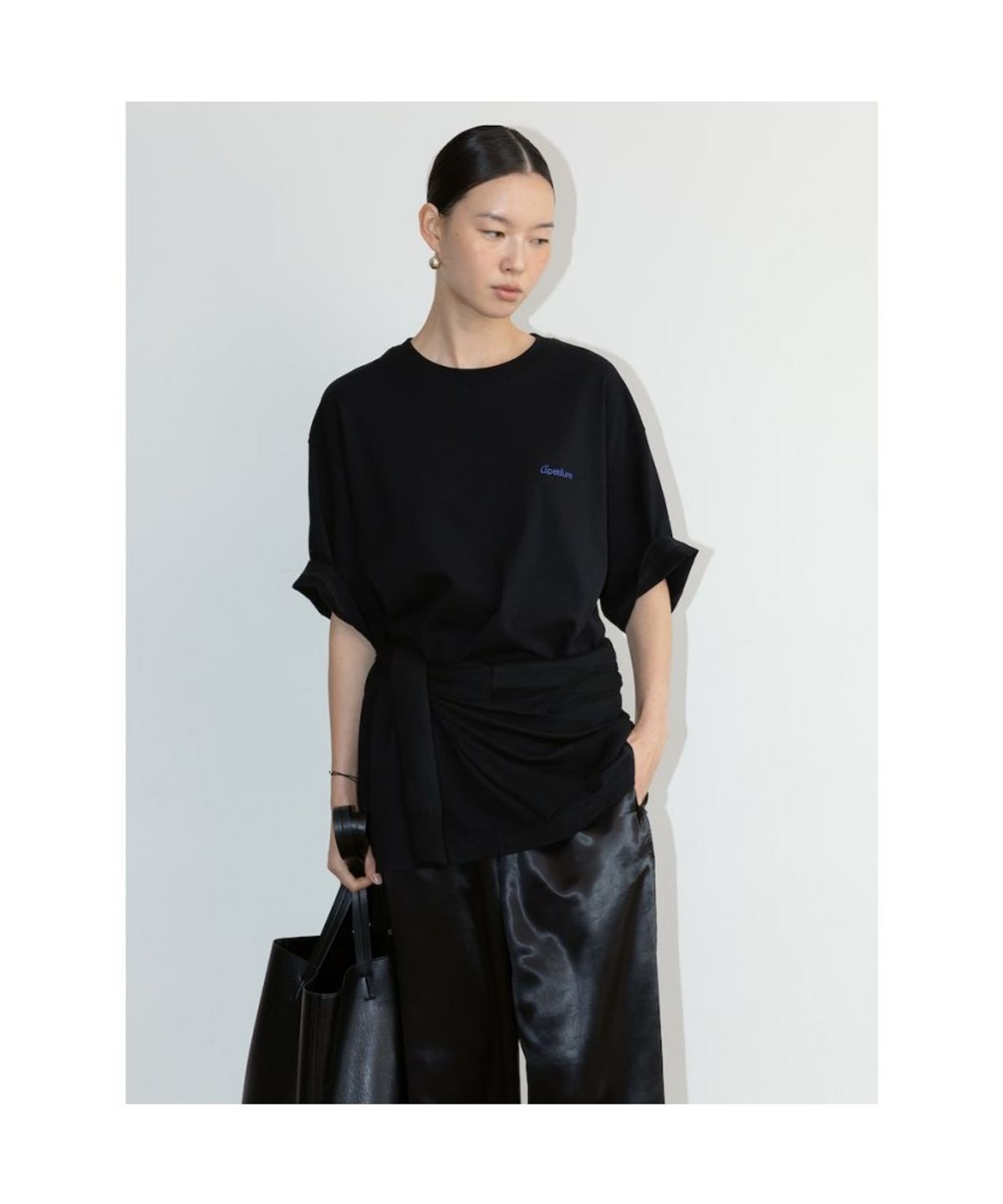 디애퍼처(THE APERTURE) Cash Crop Knit  Black (TA6751A075)