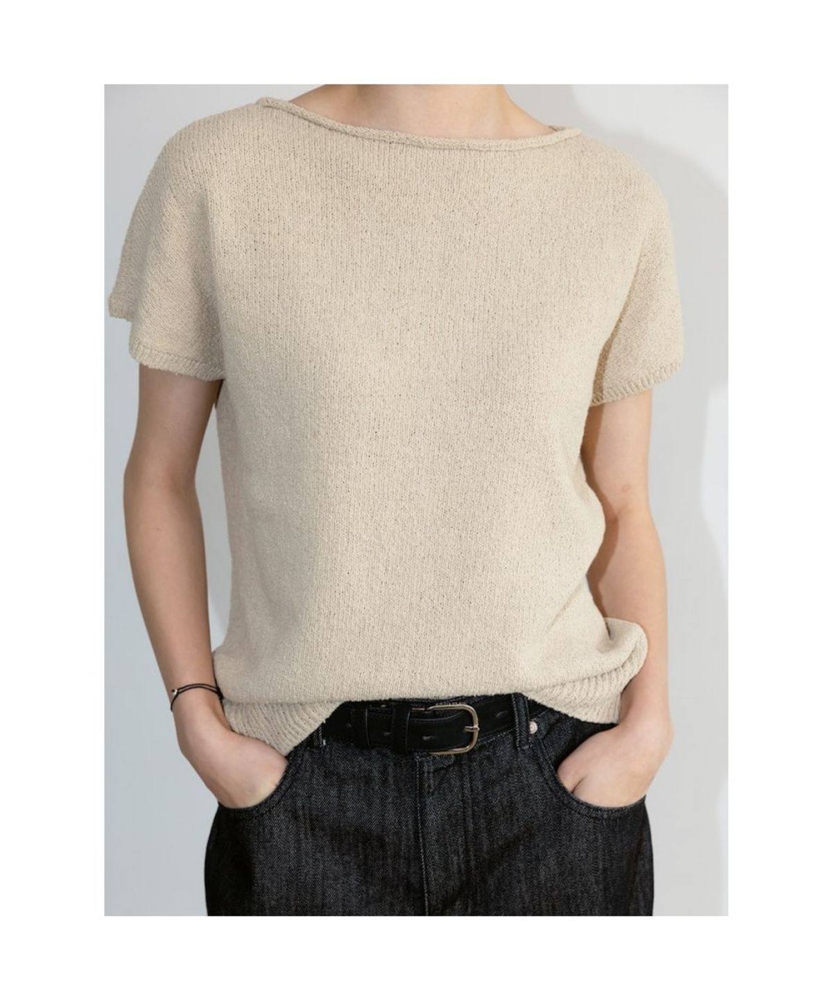 디애퍼처(THE APERTURE) Feldon Knit Top  Beige (TA6751A08A)