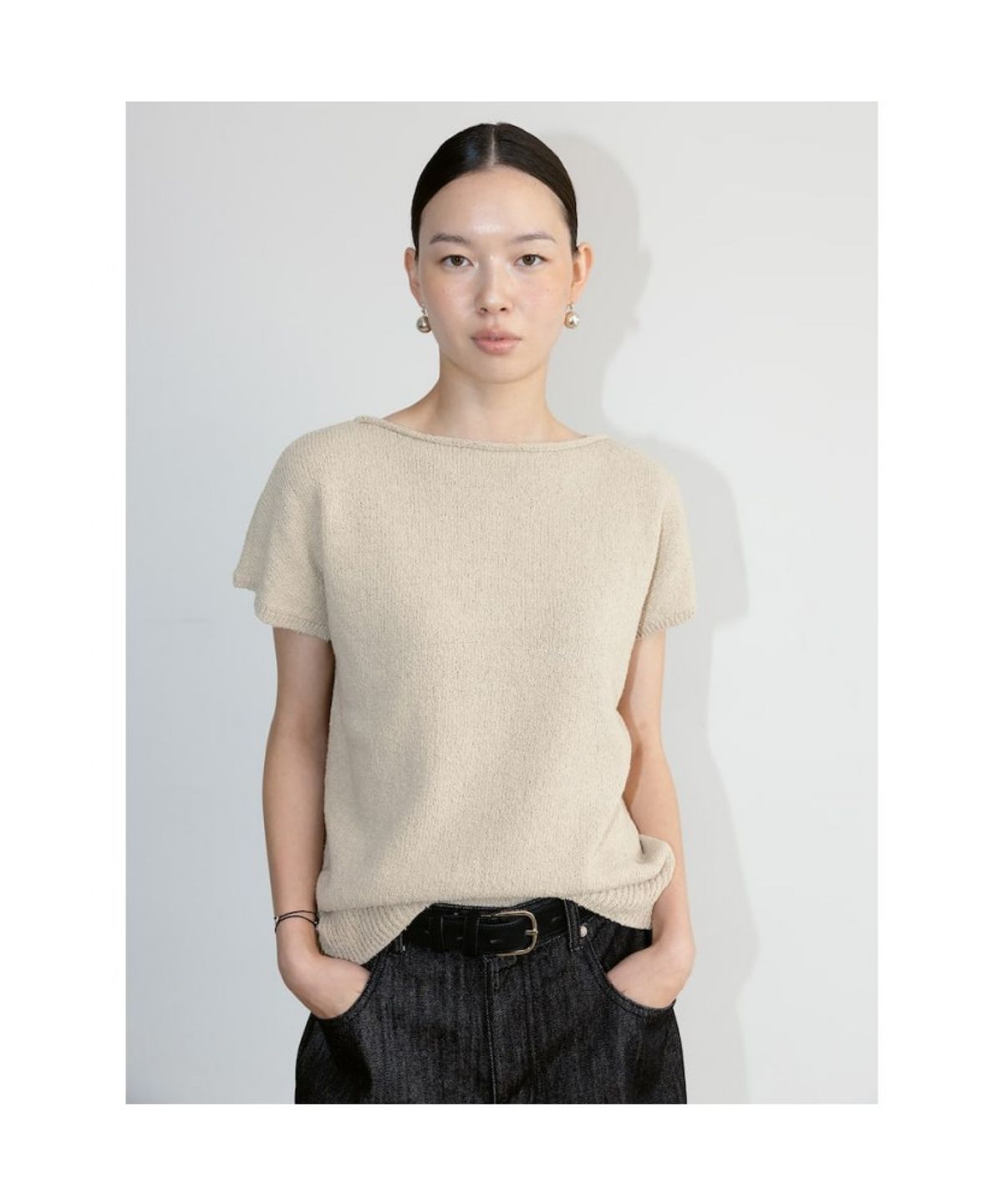 디애퍼처(THE APERTURE) Feldon Knit Top  Beige (TA6751A08A)