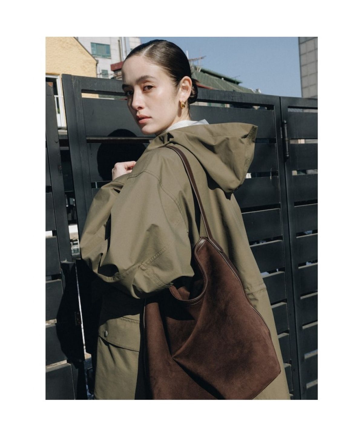 디애퍼처(THE APERTURE) [Unisex] Over Hunter Jacket  Khaki (TA6739U01H)