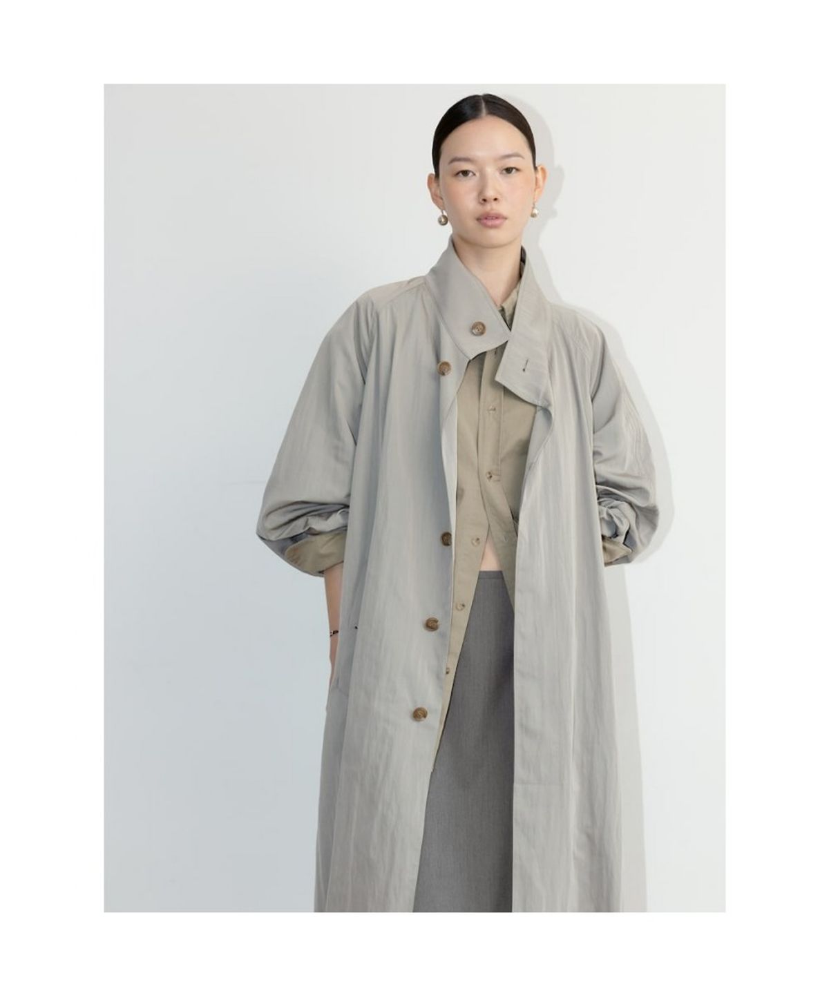 디애퍼처(THE APERTURE) 60S Vintage Trench Coat  Khaki (TA673TA01H)