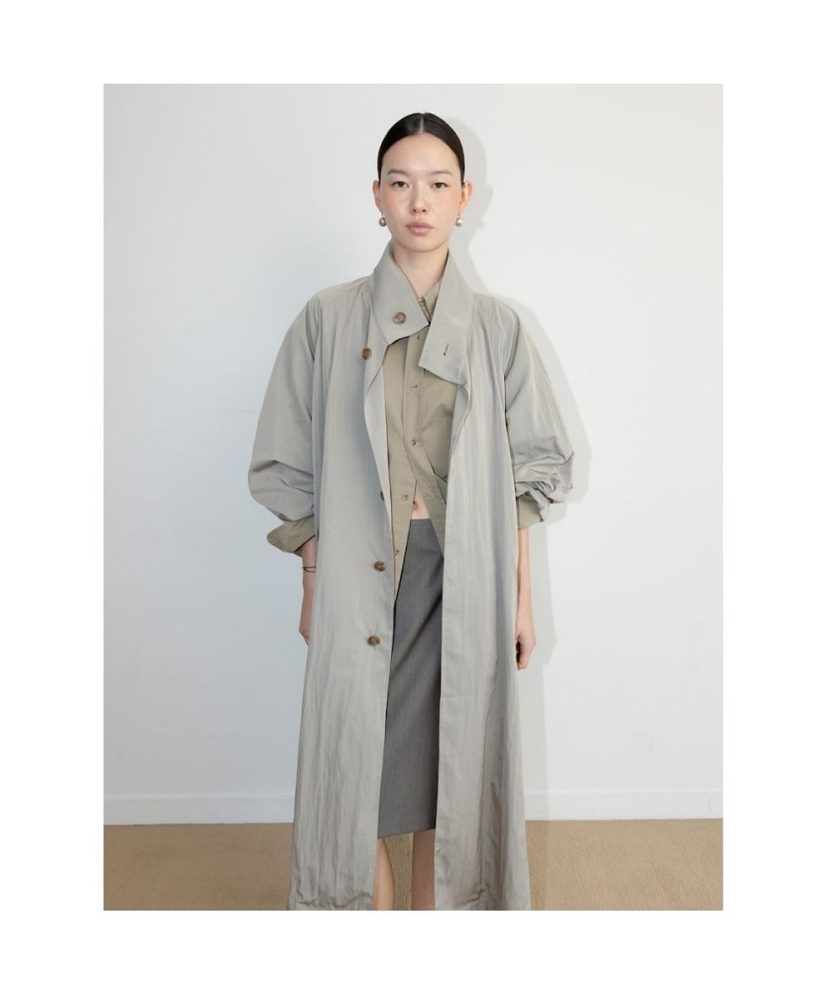 디애퍼처(THE APERTURE) 60S Vintage Trench Coat  Khaki (TA673TA01H)