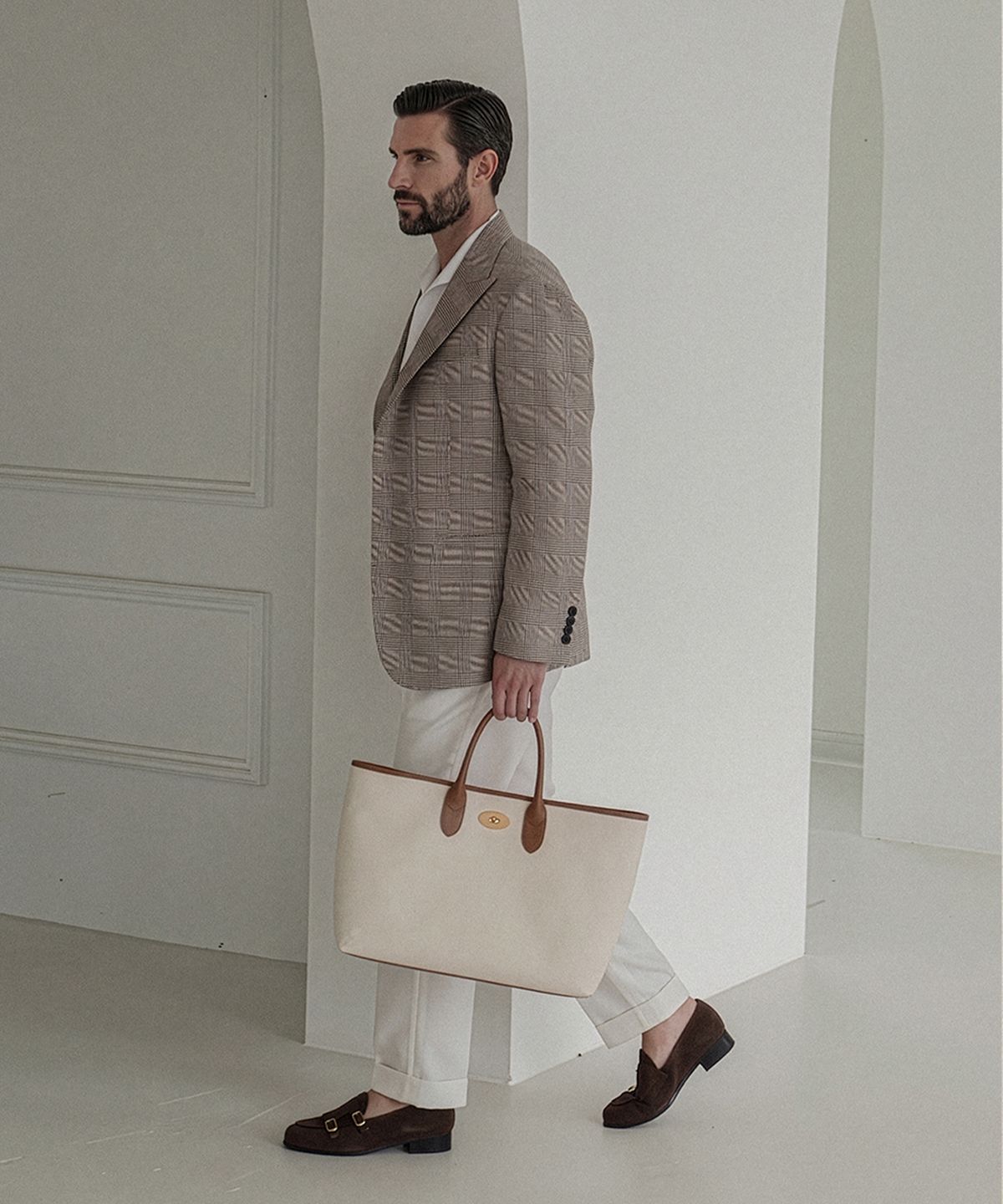 올클래식(ALLCLASSIC) Brera tote bag #1 [Ivory cavas]