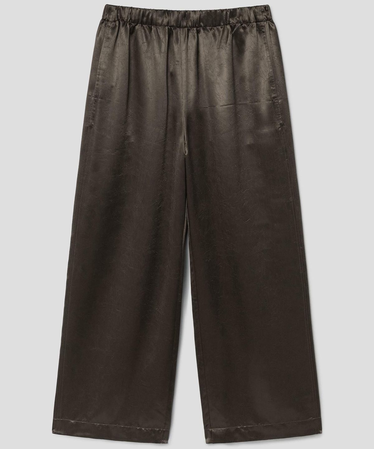디애퍼처(THE APERTURE) Straight Satin Pants  Brown (TA6721A02D)