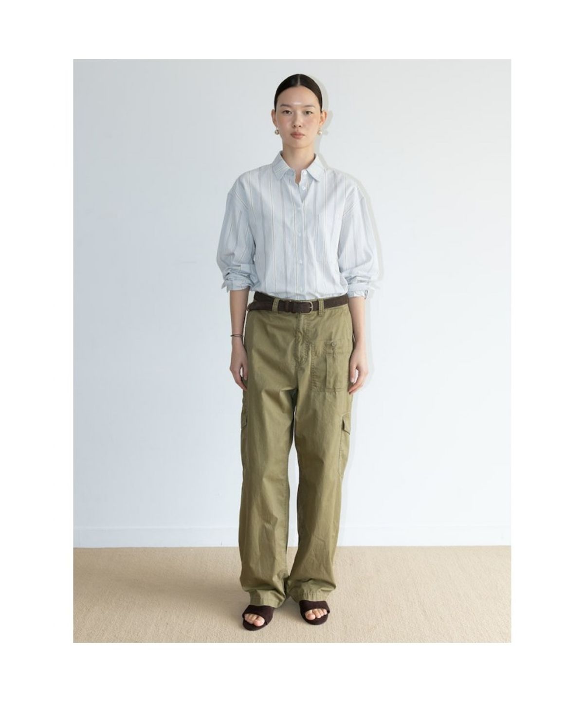디애퍼처(THE APERTURE) [Unisex] Eddie Cargo Pants  Khaki (TA6721U05H)
